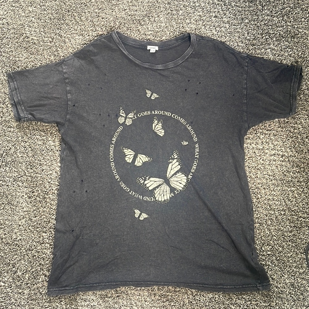 Garage Distressed Oversized T-Shirt